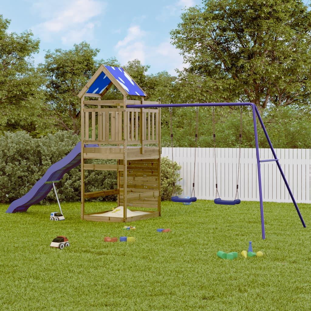 Outdoor Playset Solid Wood Pine