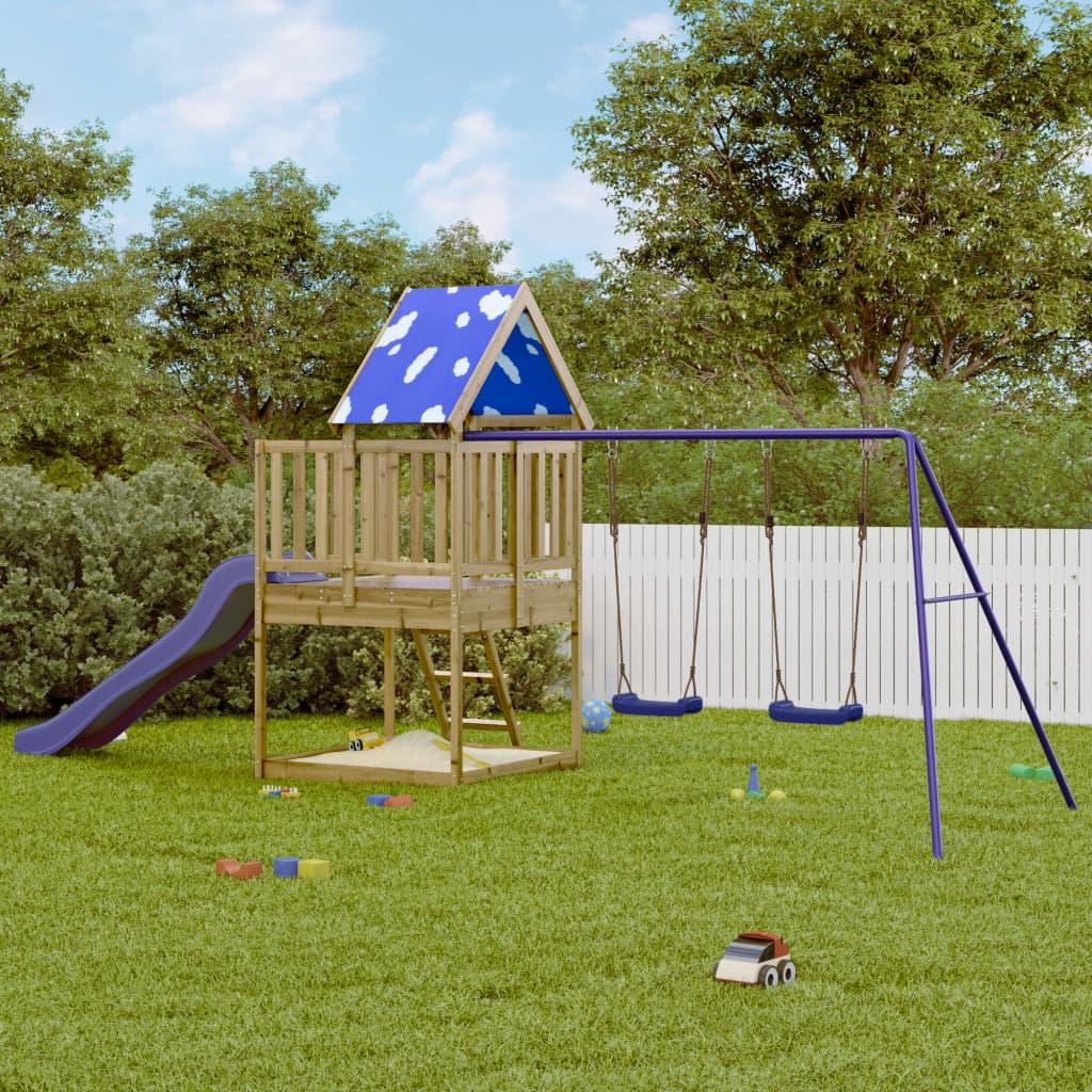 Outdoor Playset Solid Wood Pine