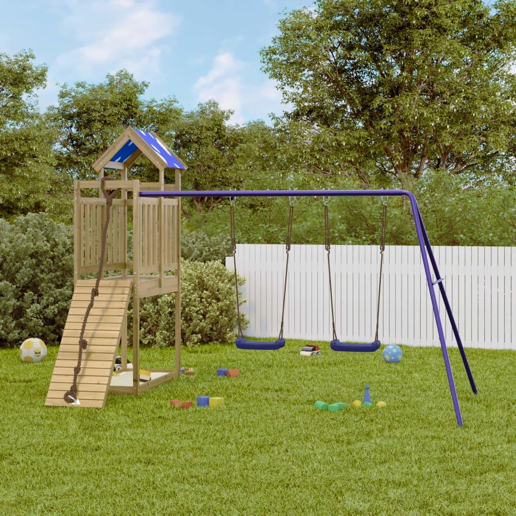 Outdoor Playset Solid Wood Pine