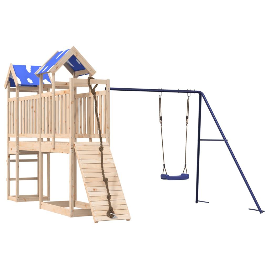 Outdoor Playset Solid Wood Pine