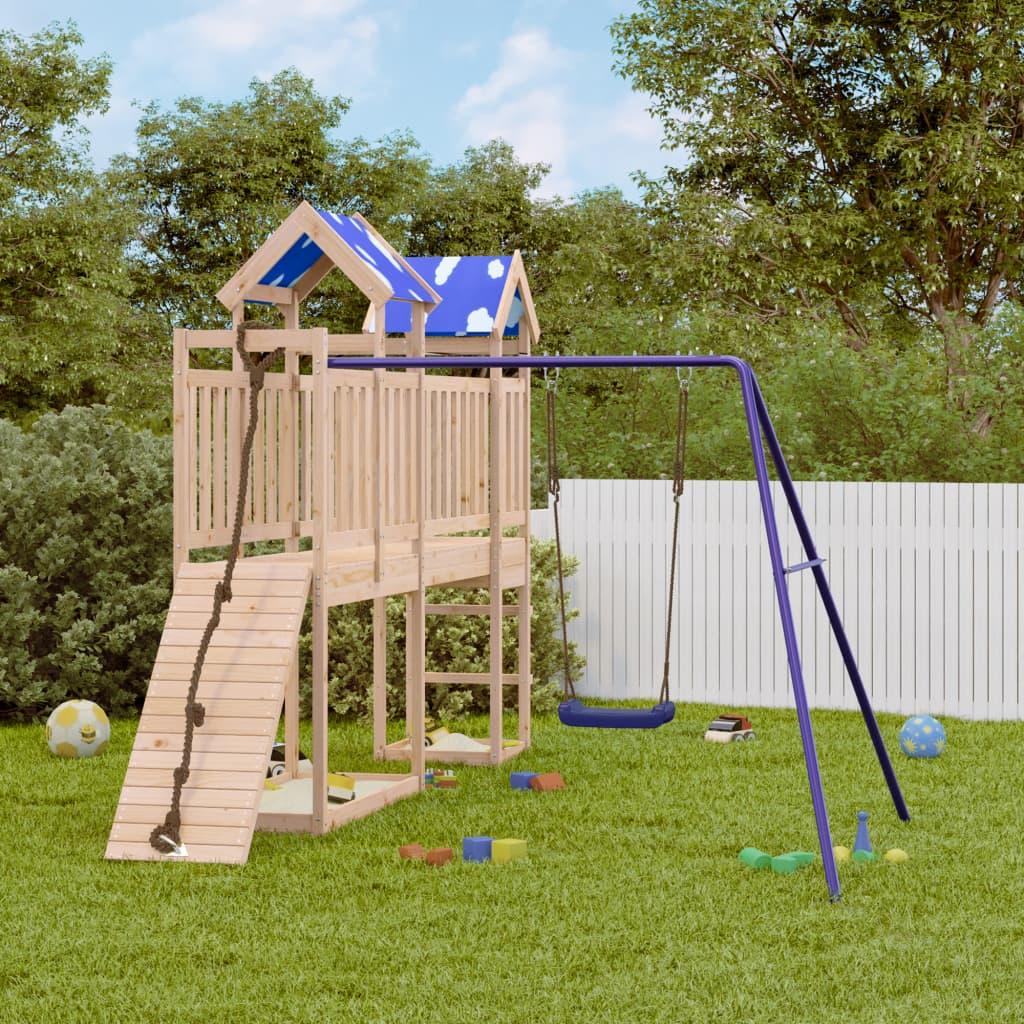 Outdoor Playset Solid Wood Pine