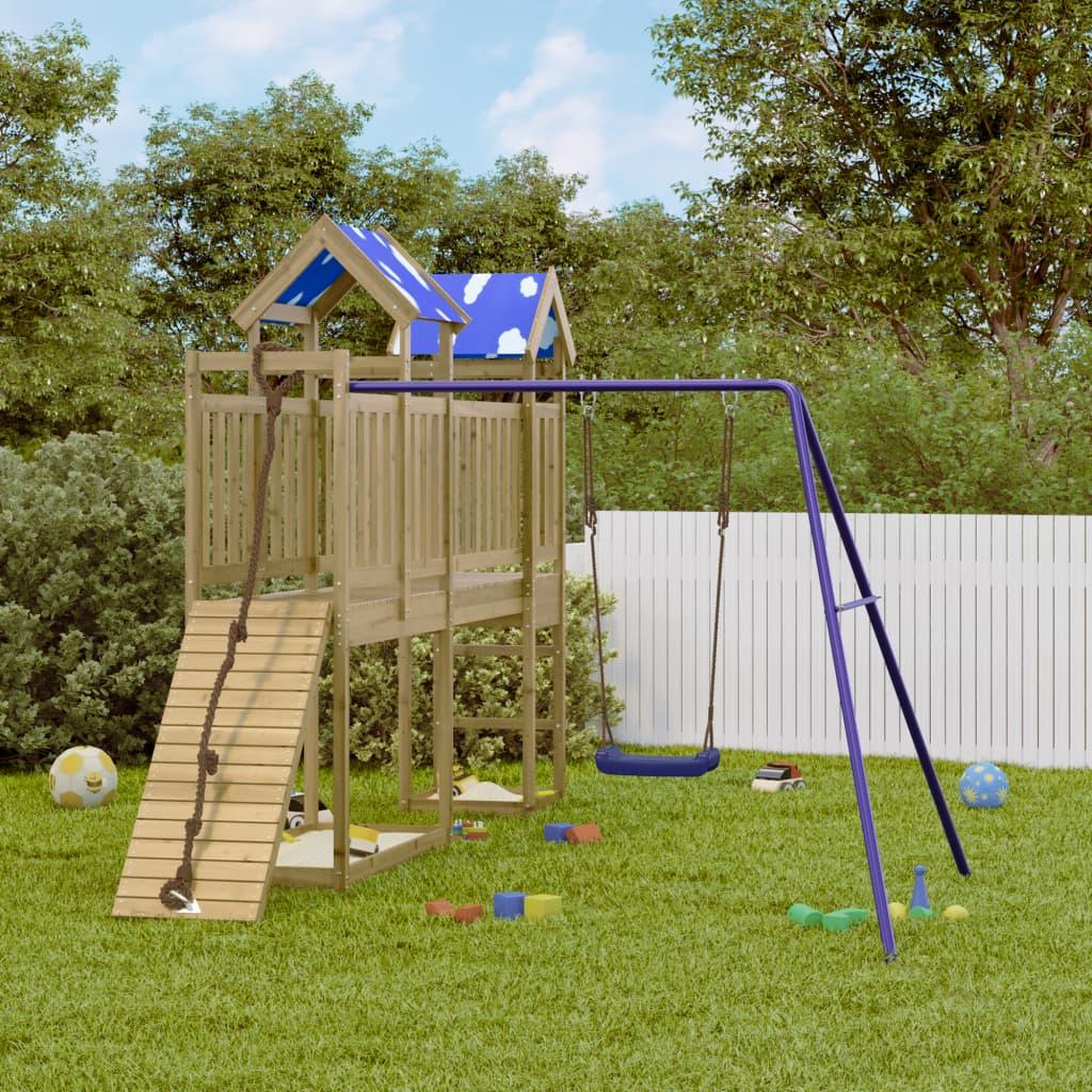 Outdoor Playset Solid Wood Pine