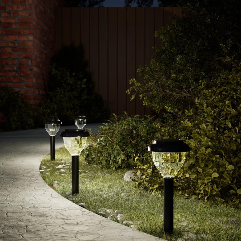 Solar Pathway Lights With Ground Spikes 4 Pcs & Rgb