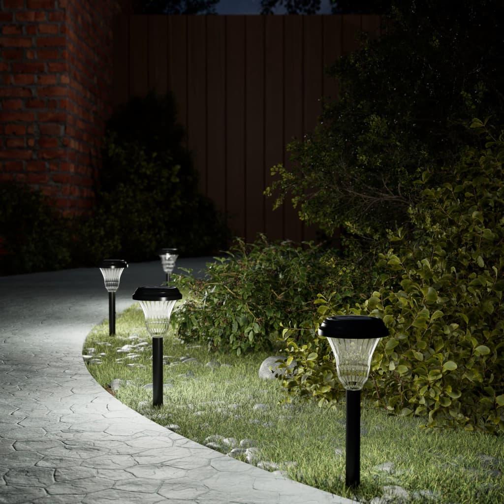 Solar Pathway Lights With Ground Spikes 4 Pcs & Rgb