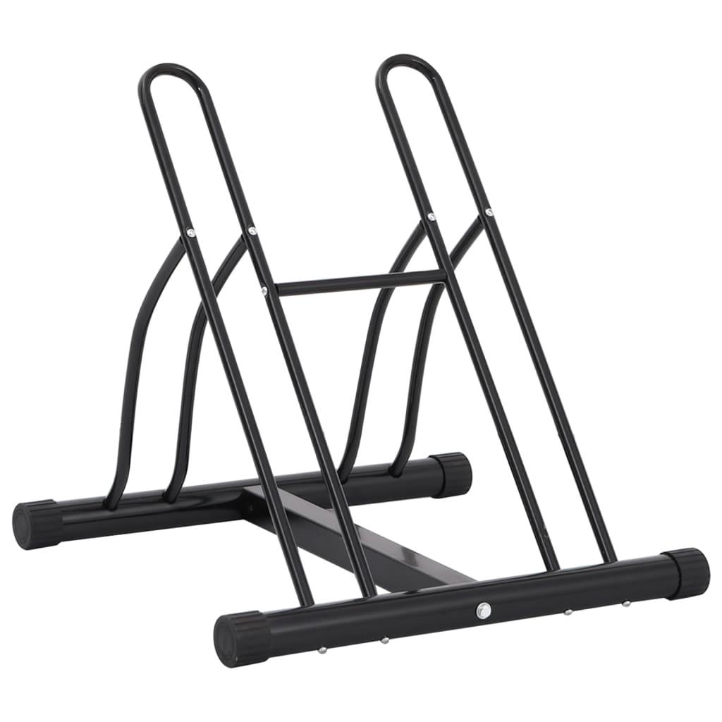 Bicycle Stand For 2 Bikes Floor Freestanding Steel