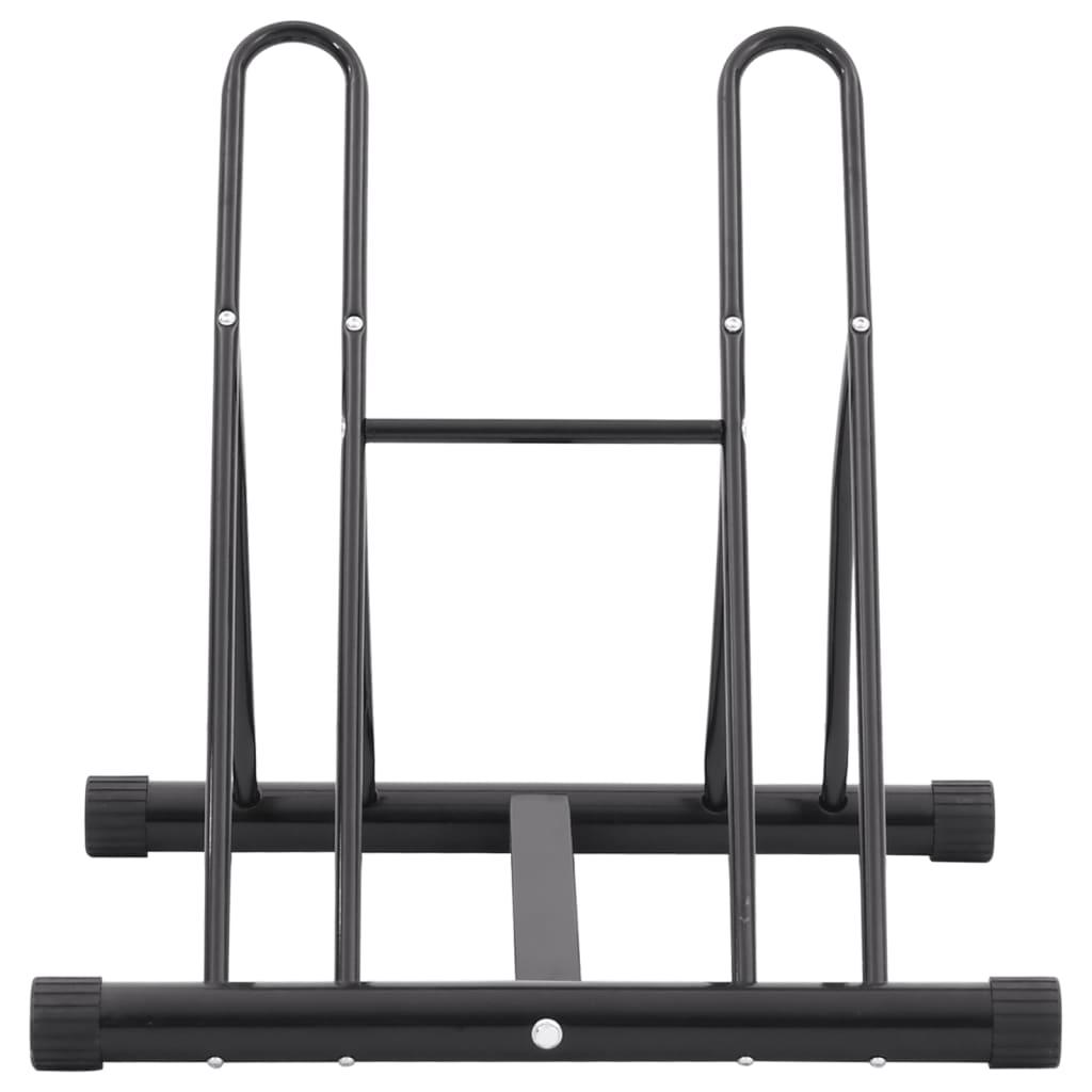 Bicycle Stand For 2 Bikes Floor Freestanding Steel