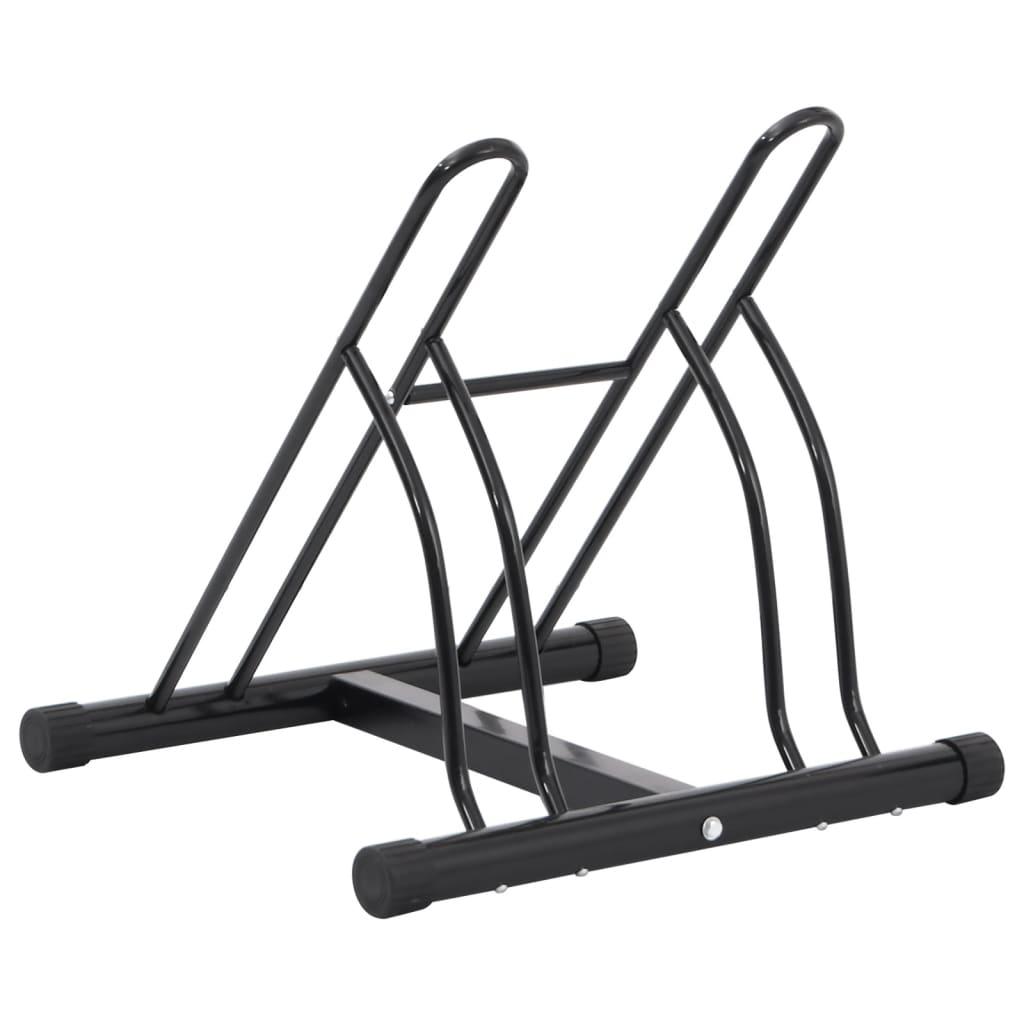 Bicycle Stand For 2 Bikes Floor Freestanding Steel