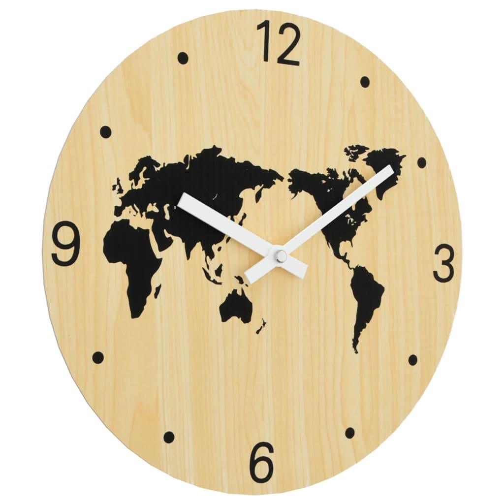 Wall Clock Ø30 Cm Engineered Wood