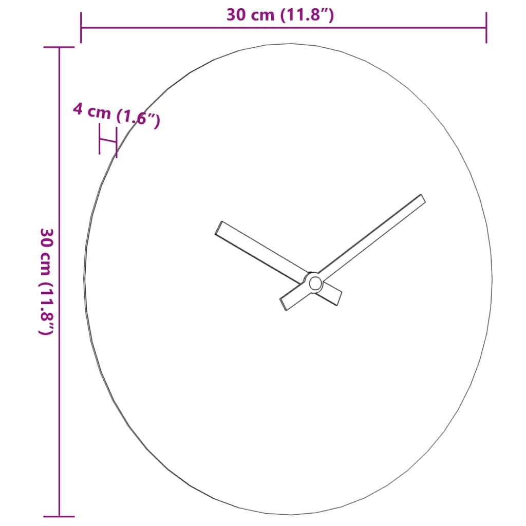 Wall Clock Ø30 Cm Engineered Wood