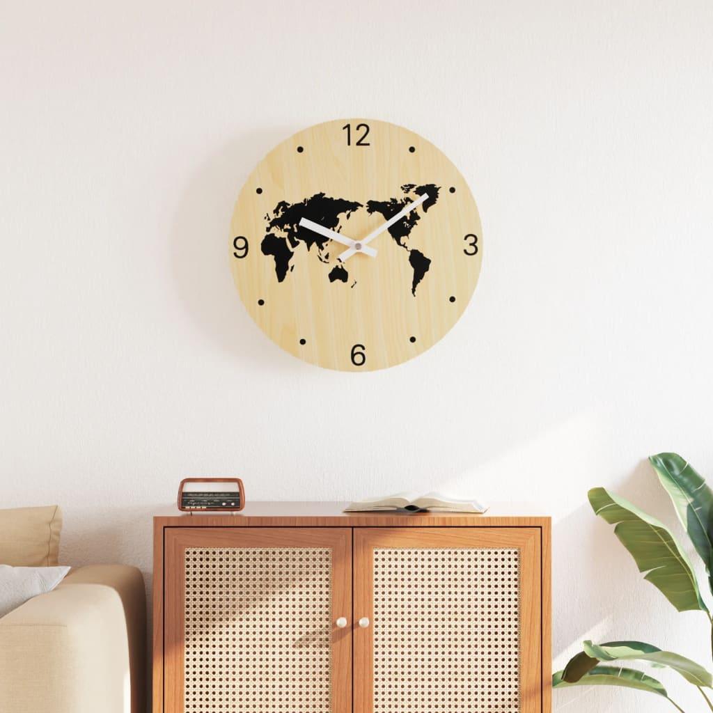 Wall Clock Ø30 Cm Engineered Wood