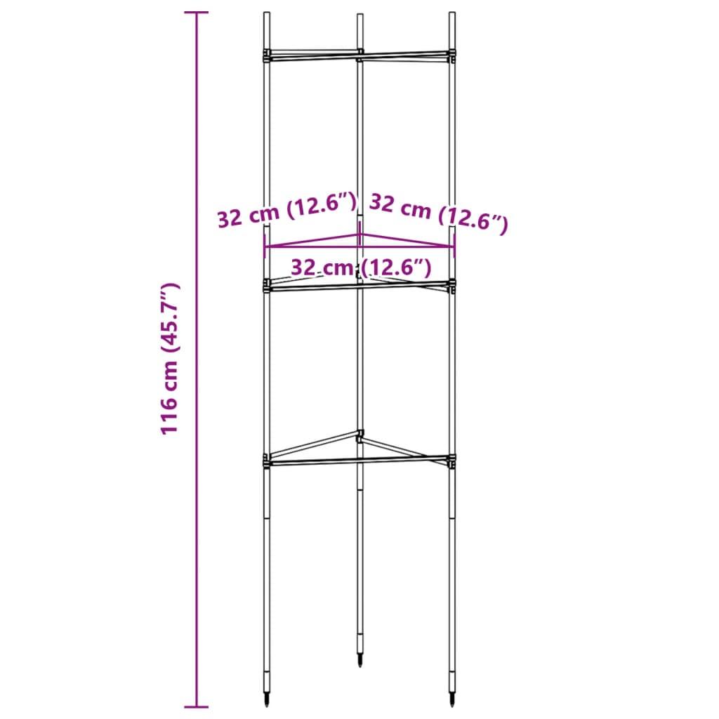 Tomato Cage 2 Pcs Steel And Pp