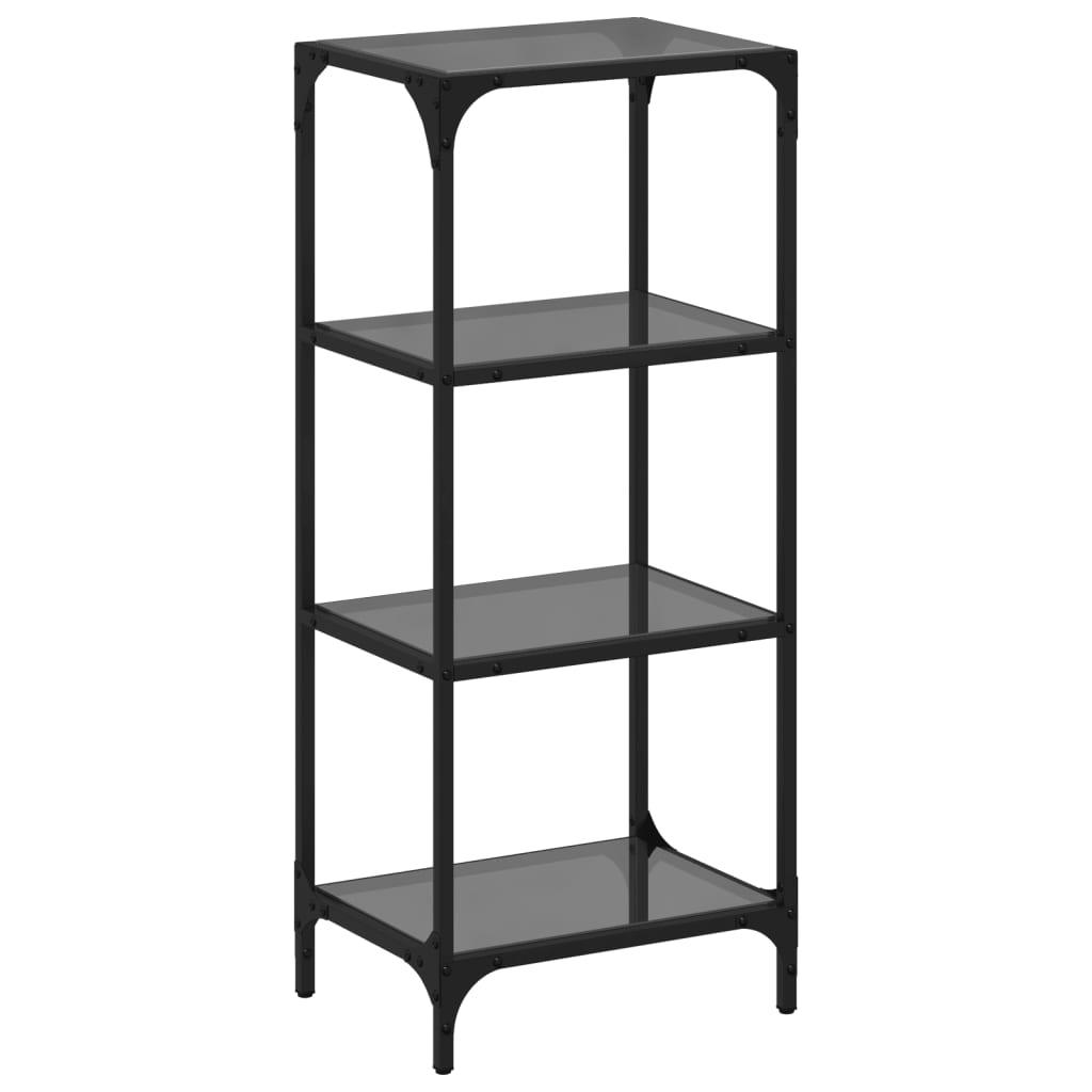 Storage Rack With Glass Top Steel