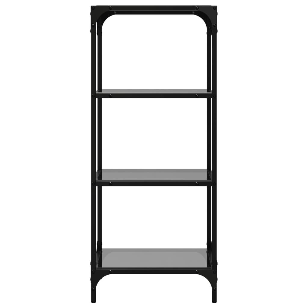 Storage Rack With Glass Top Steel