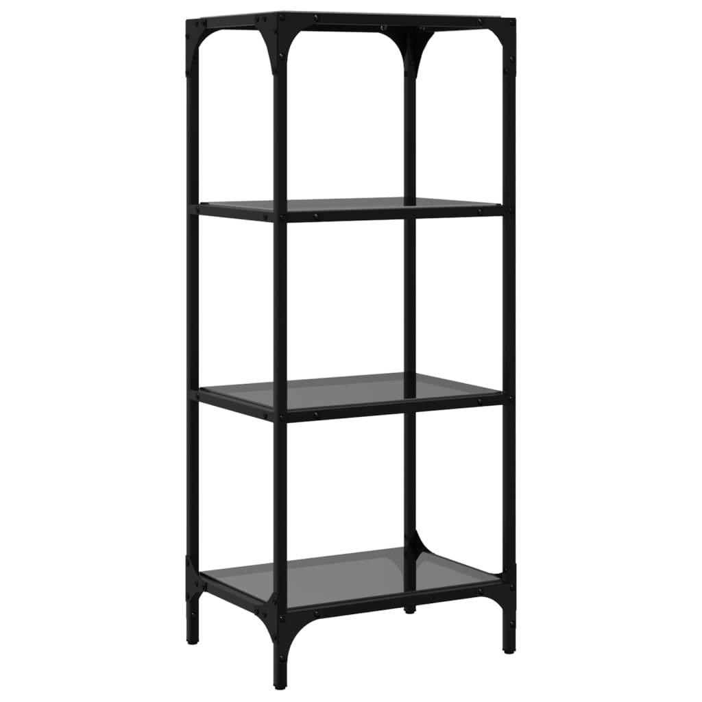 Storage Rack With Glass Top Steel