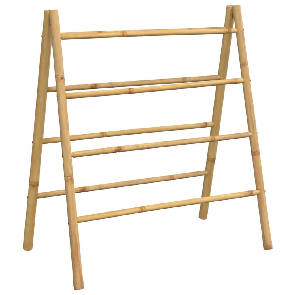 Double Towel Ladder With 4 Rungs 90X50X100 Cm Bamboo