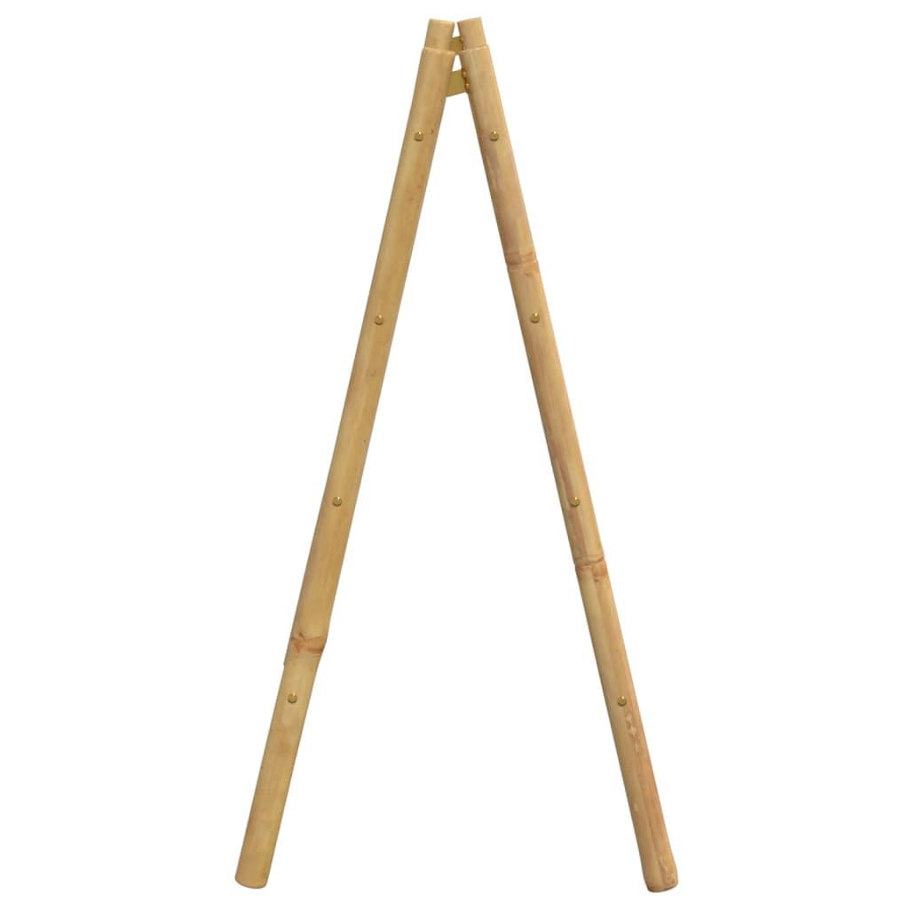 Double Towel Ladder With 4 Rungs 90X50X100 Cm Bamboo