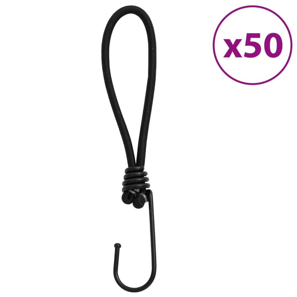 Bungee Cord With Hooks 25 Pcs 17 Cm