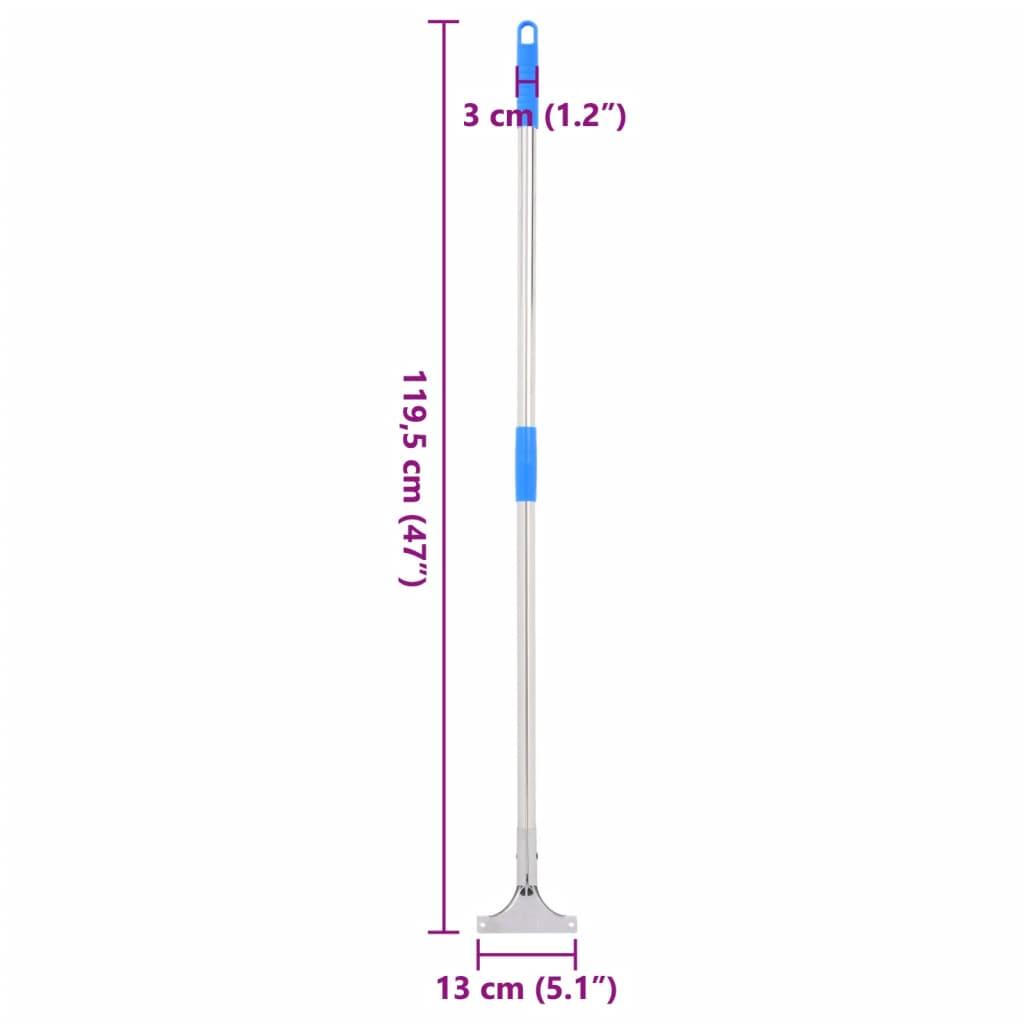  Floor Squeegee Handle 119.5 Cm Steel And Plastic