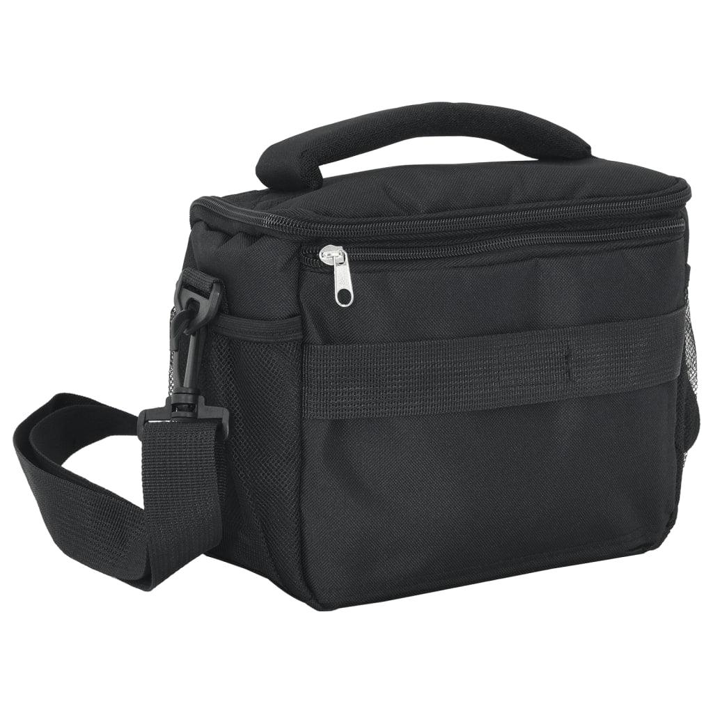 Camera Bag With Waterproof Cover Black Oxford Fabric