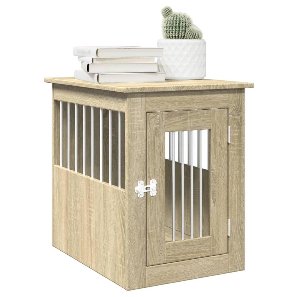 Trendyproduct.co.uk Dog Crate Furniture Sonoma Oak 45X62X59 Cm Engineered Wood vidaXL Animals & Pet Supplies Animals & Pet Supplies > Pet Supplies > Dog Supplies > Dog Houses Brown Dog Houses Dog Supplies parcel Pet Supplies vidaXL