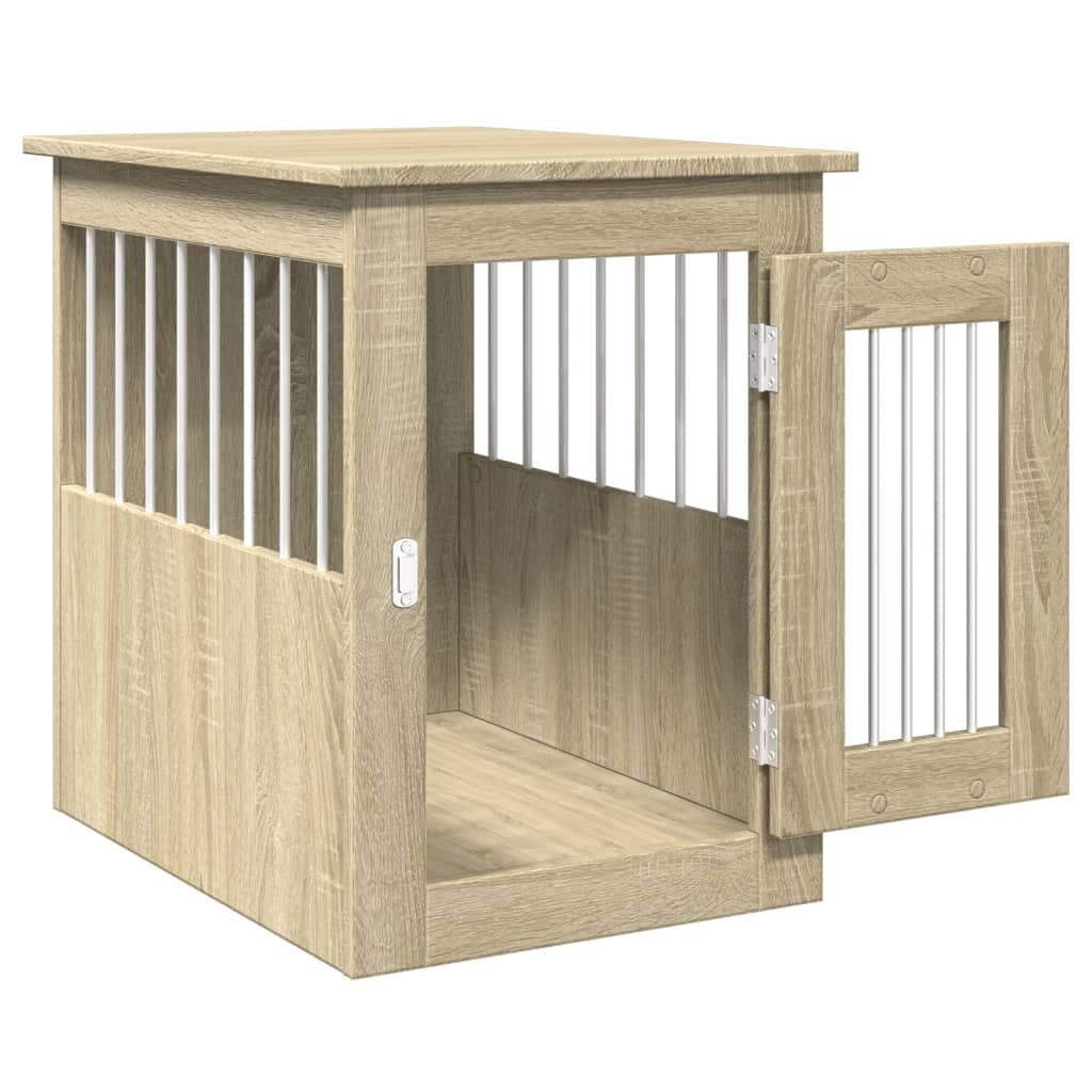 Trendyproduct.co.uk Dog Crate Furniture Sonoma Oak 45X62X59 Cm Engineered Wood vidaXL Animals & Pet Supplies Animals & Pet Supplies > Pet Supplies > Dog Supplies > Dog Houses Brown Dog Houses Dog Supplies parcel Pet Supplies vidaXL