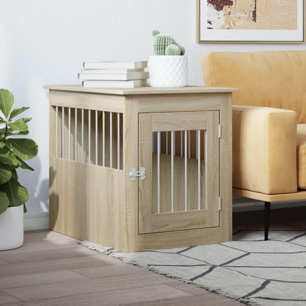 Trendyproduct.co.uk Dog Crate Furniture Sonoma Oak 45X62X59 Cm Engineered Wood vidaXL Animals & Pet Supplies Animals & Pet Supplies > Pet Supplies > Dog Supplies > Dog Houses Brown Dog Houses Dog Supplies parcel Pet Supplies vidaXL