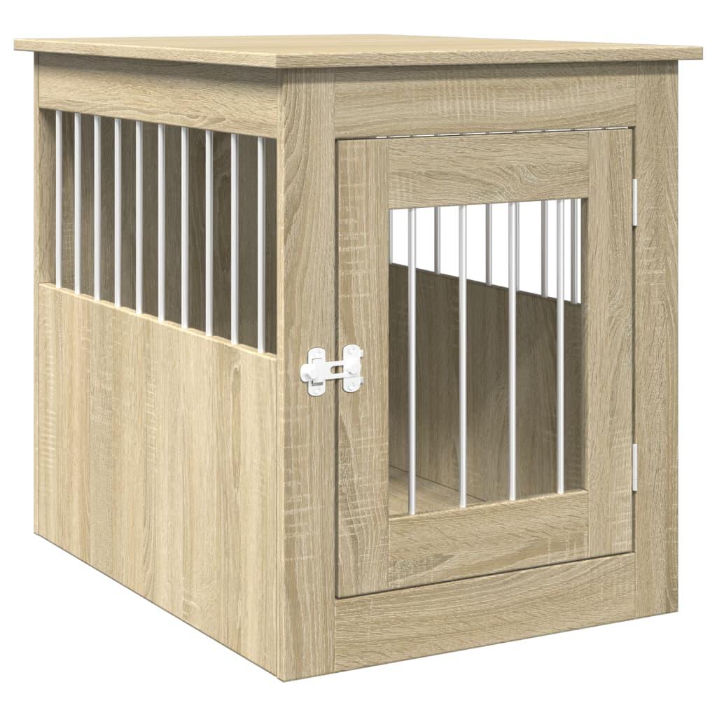 Trendyproduct.co.uk Dog Crate Furniture Sonoma Oak 55X75X65 Cm Engineered Wood vidaXL Animals & Pet Supplies Animals & Pet Supplies > Pet Supplies > Dog Supplies > Dog Houses Brown Dog Houses Dog Supplies parcel Pet Supplies vidaXL