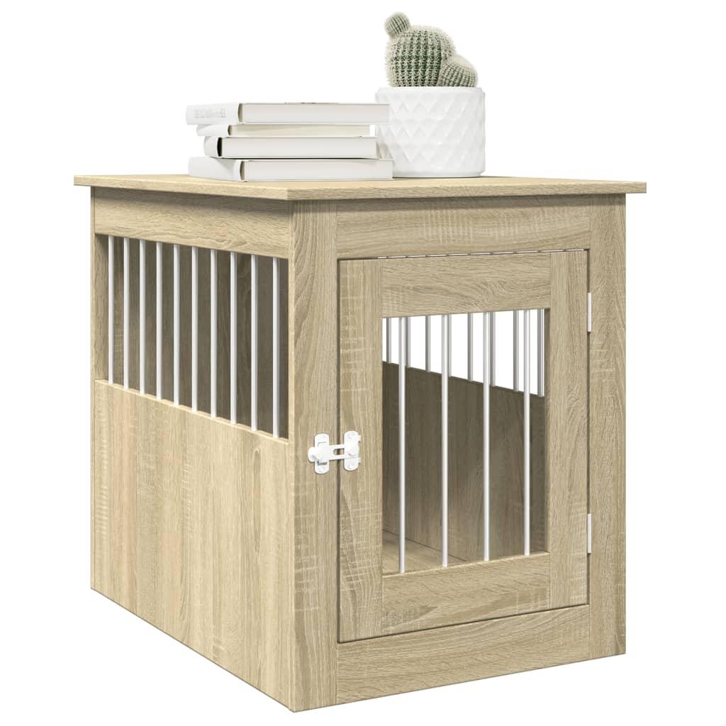 Trendyproduct.co.uk Dog Crate Furniture Sonoma Oak 55X75X65 Cm Engineered Wood vidaXL Animals & Pet Supplies Animals & Pet Supplies > Pet Supplies > Dog Supplies > Dog Houses Brown Dog Houses Dog Supplies parcel Pet Supplies vidaXL