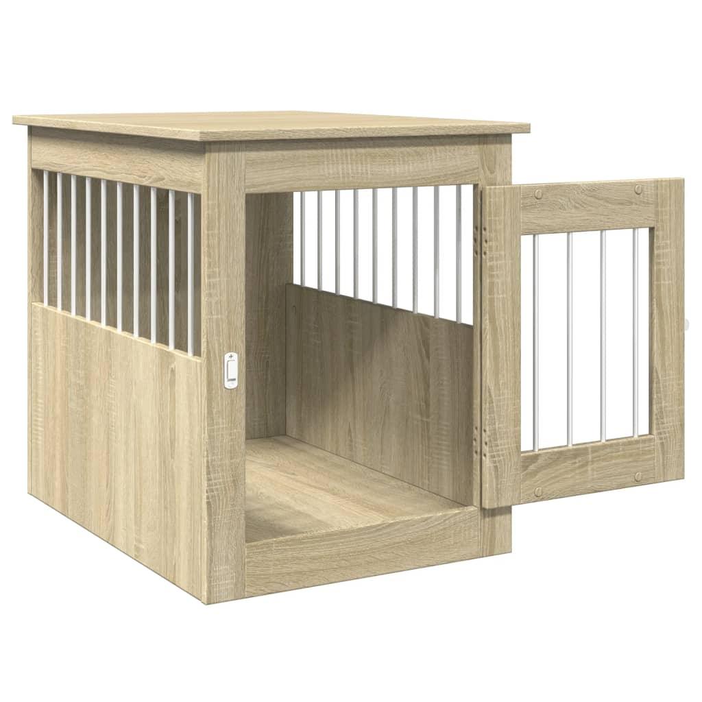 Trendyproduct.co.uk Dog Crate Furniture Sonoma Oak 55X75X65 Cm Engineered Wood vidaXL Animals & Pet Supplies Animals & Pet Supplies > Pet Supplies > Dog Supplies > Dog Houses Brown Dog Houses Dog Supplies parcel Pet Supplies vidaXL