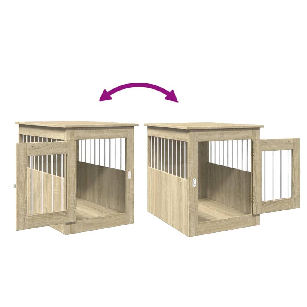 Trendyproduct.co.uk Dog Crate Furniture Sonoma Oak 55X75X65 Cm Engineered Wood vidaXL Animals & Pet Supplies Animals & Pet Supplies > Pet Supplies > Dog Supplies > Dog Houses Brown Dog Houses Dog Supplies parcel Pet Supplies vidaXL