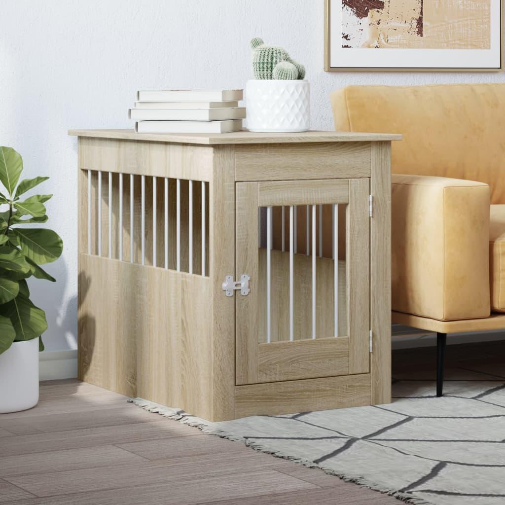 Trendyproduct.co.uk Dog Crate Furniture Sonoma Oak 55X75X65 Cm Engineered Wood vidaXL Animals & Pet Supplies Animals & Pet Supplies > Pet Supplies > Dog Supplies > Dog Houses Brown Dog Houses Dog Supplies parcel Pet Supplies vidaXL