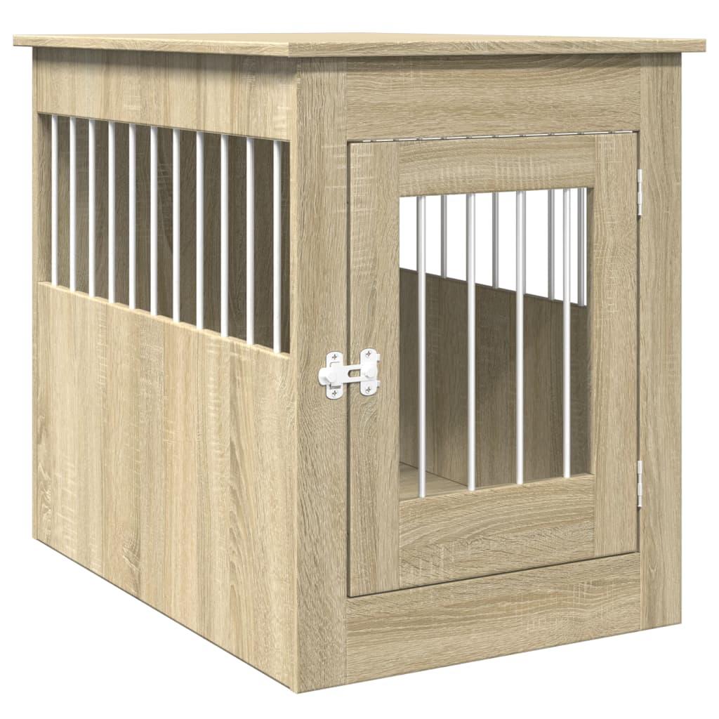 Trendyproduct.co.uk Dog Crate Furniture Sonoma Oak 55X80X68 Cm Engineered Wood vidaXL Animals & Pet Supplies Animals & Pet Supplies > Pet Supplies > Dog Supplies > Dog Houses Brown Dog Houses Dog Supplies parcel Pet Supplies vidaXL