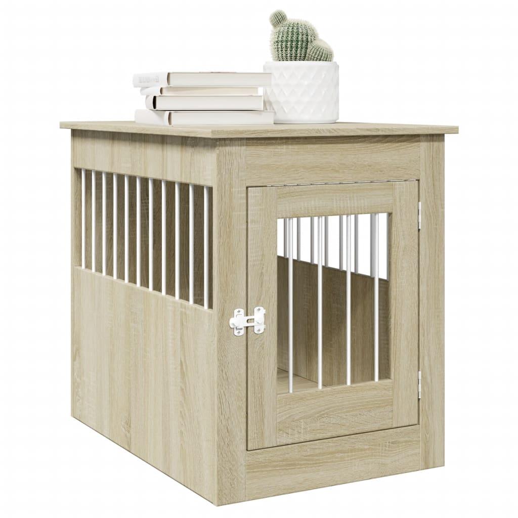 Trendyproduct.co.uk Dog Crate Furniture Sonoma Oak 55X80X68 Cm Engineered Wood vidaXL Animals & Pet Supplies Animals & Pet Supplies > Pet Supplies > Dog Supplies > Dog Houses Brown Dog Houses Dog Supplies parcel Pet Supplies vidaXL