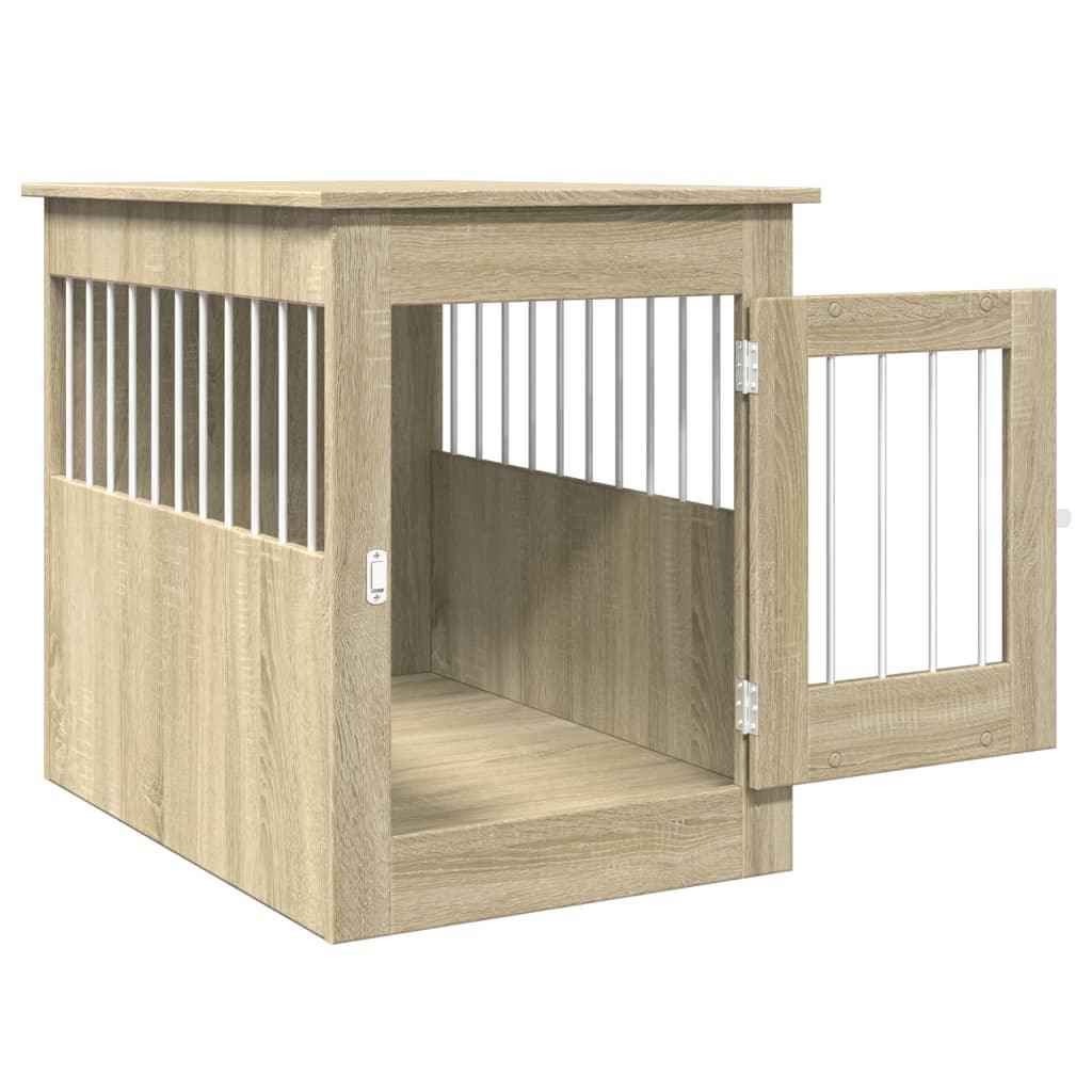 Trendyproduct.co.uk Dog Crate Furniture Sonoma Oak 55X80X68 Cm Engineered Wood vidaXL Animals & Pet Supplies Animals & Pet Supplies > Pet Supplies > Dog Supplies > Dog Houses Brown Dog Houses Dog Supplies parcel Pet Supplies vidaXL