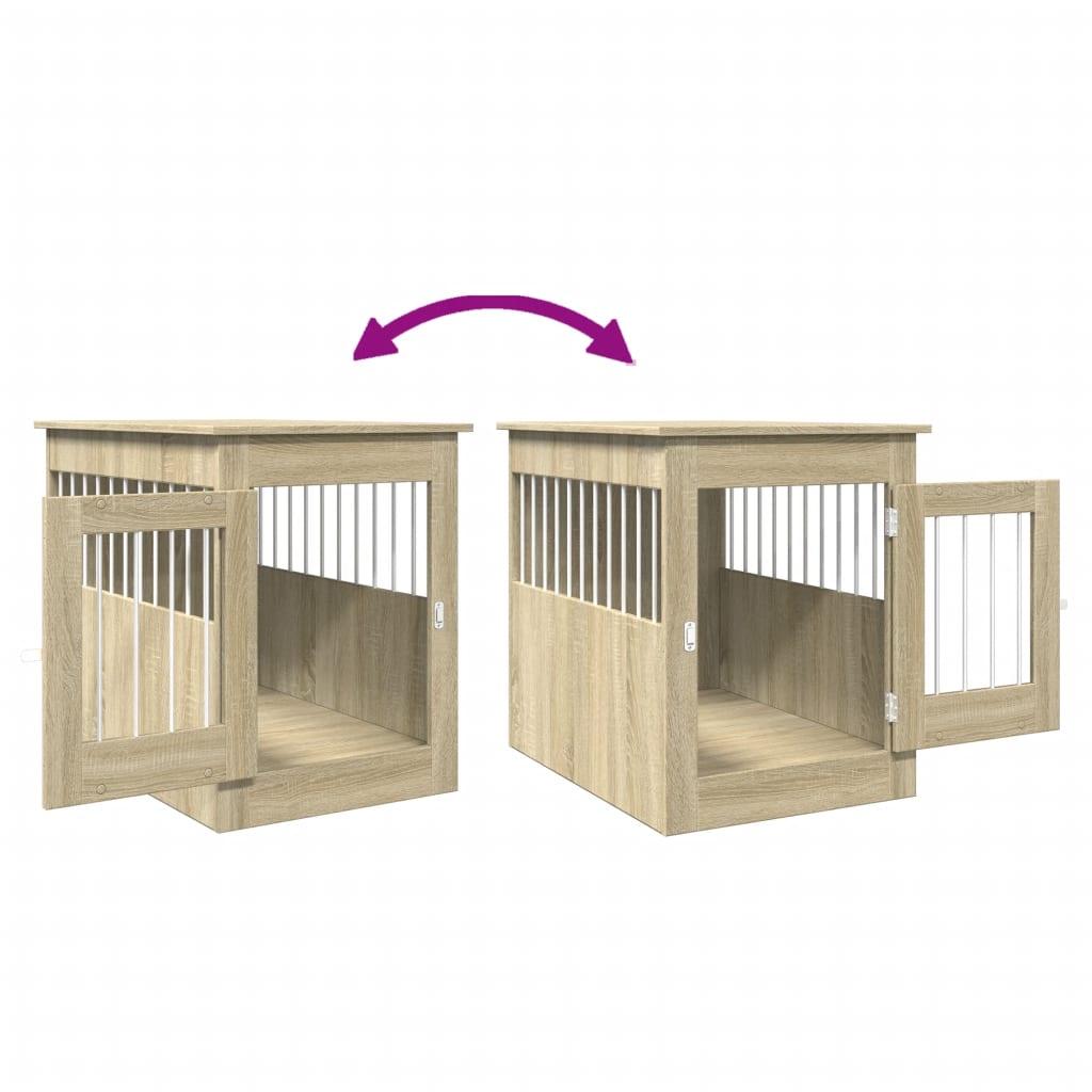 Trendyproduct.co.uk Dog Crate Furniture Sonoma Oak 55X80X68 Cm Engineered Wood vidaXL Animals & Pet Supplies Animals & Pet Supplies > Pet Supplies > Dog Supplies > Dog Houses Brown Dog Houses Dog Supplies parcel Pet Supplies vidaXL