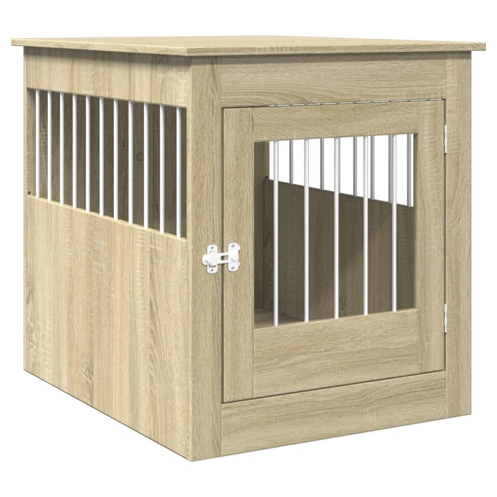 Trendyproduct.co.uk Dog Crate Furniture Sonoma Oak 64.5X80X71 Cm Engineered Wood vidaXL Animals & Pet Supplies Animals & Pet Supplies > Pet Supplies > Dog Supplies > Dog Houses Brown Dog Houses Dog Supplies parcel Pet Supplies vidaXL