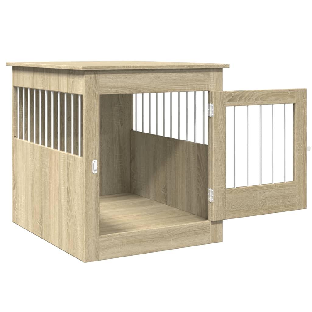 Trendyproduct.co.uk Dog Crate Furniture Sonoma Oak 64.5X80X71 Cm Engineered Wood vidaXL Animals & Pet Supplies Animals & Pet Supplies > Pet Supplies > Dog Supplies > Dog Houses Brown Dog Houses Dog Supplies parcel Pet Supplies vidaXL