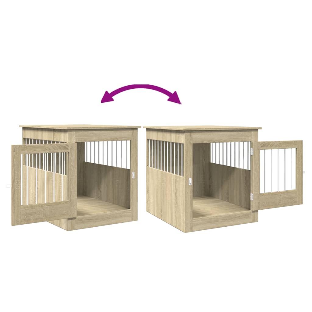 Trendyproduct.co.uk Dog Crate Furniture Sonoma Oak 64.5X80X71 Cm Engineered Wood vidaXL Animals & Pet Supplies Animals & Pet Supplies > Pet Supplies > Dog Supplies > Dog Houses Brown Dog Houses Dog Supplies parcel Pet Supplies vidaXL