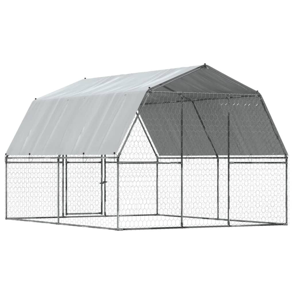 Trendyproduct.co.uk Dog Cages 2 Pcs With Roof And Door Silver Galvanised Steel vidaXL Animals & Pet Supplies Animals & Pet Supplies > Pet Supplies > Dog Supplies > Dog Houses Dog Houses Dog Supplies parcel Pet Supplies Silver vidaXL