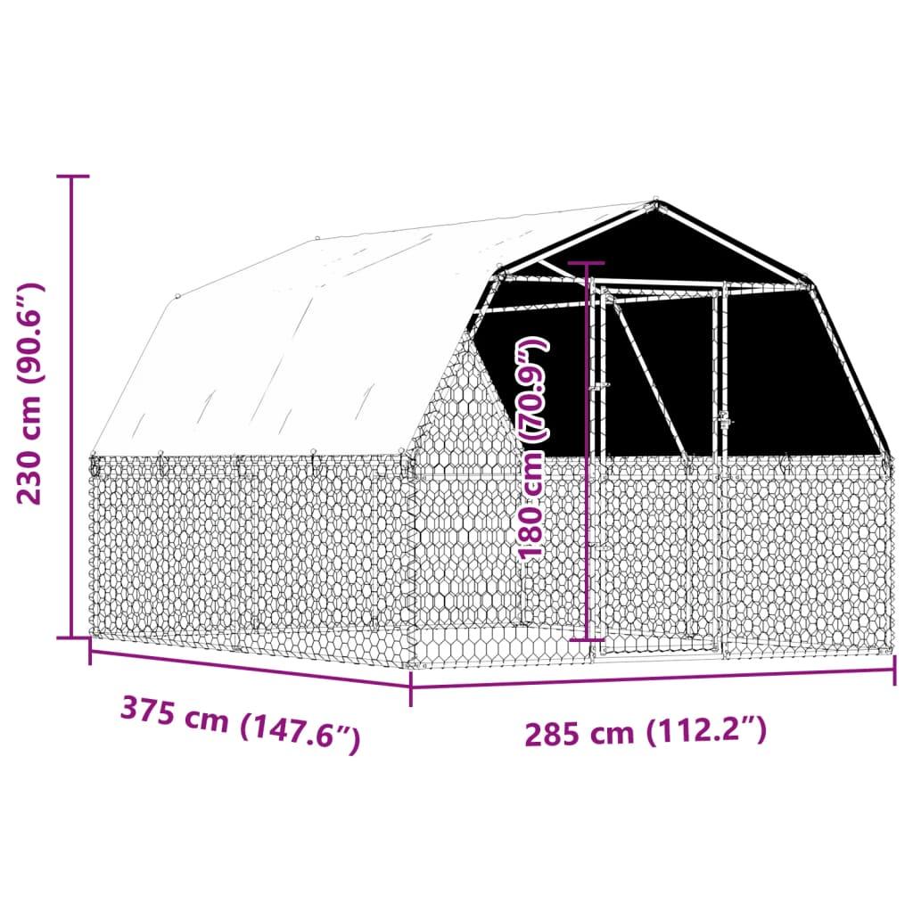 Trendyproduct.co.uk Dog Cages 2 Pcs With Roof And Door Silver Galvanised Steel vidaXL Animals & Pet Supplies Animals & Pet Supplies > Pet Supplies > Dog Supplies > Dog Houses Dog Houses Dog Supplies parcel Pet Supplies Silver vidaXL