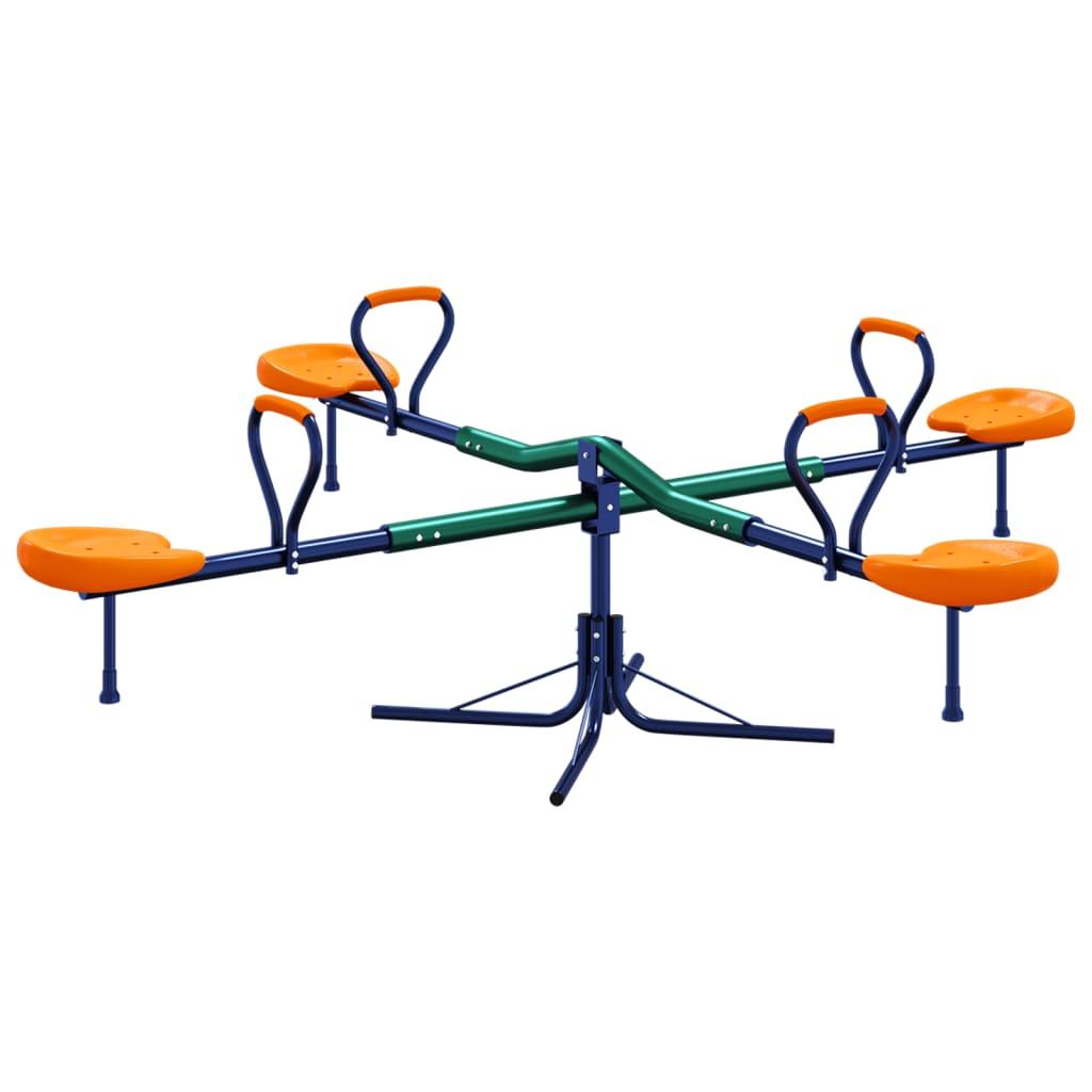 Seesaw 4-Seater 360-Degree Rotation Steel