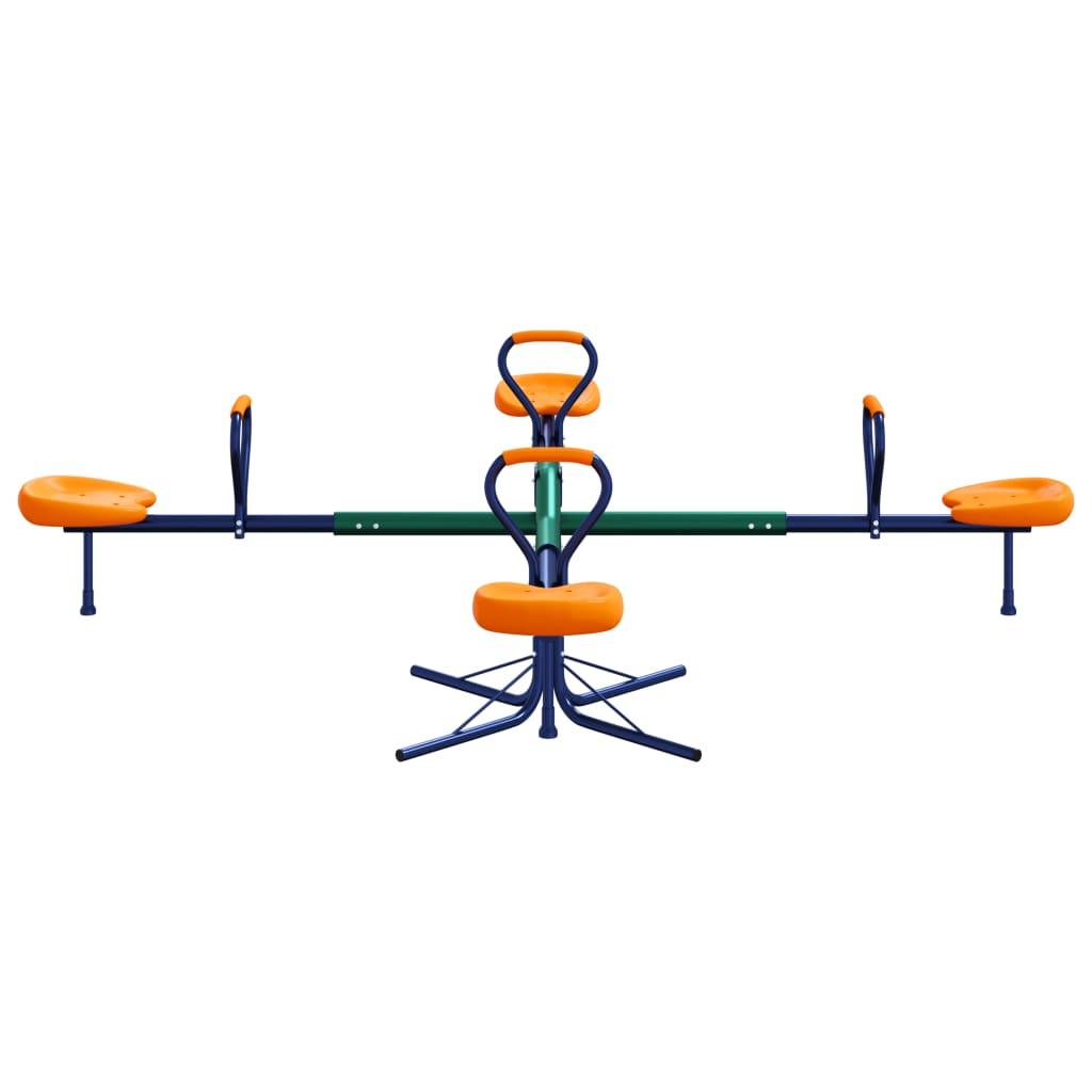 Seesaw 4-Seater 360-Degree Rotation Steel