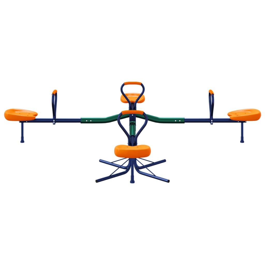 Seesaw 4-Seater 360-Degree Rotation Steel