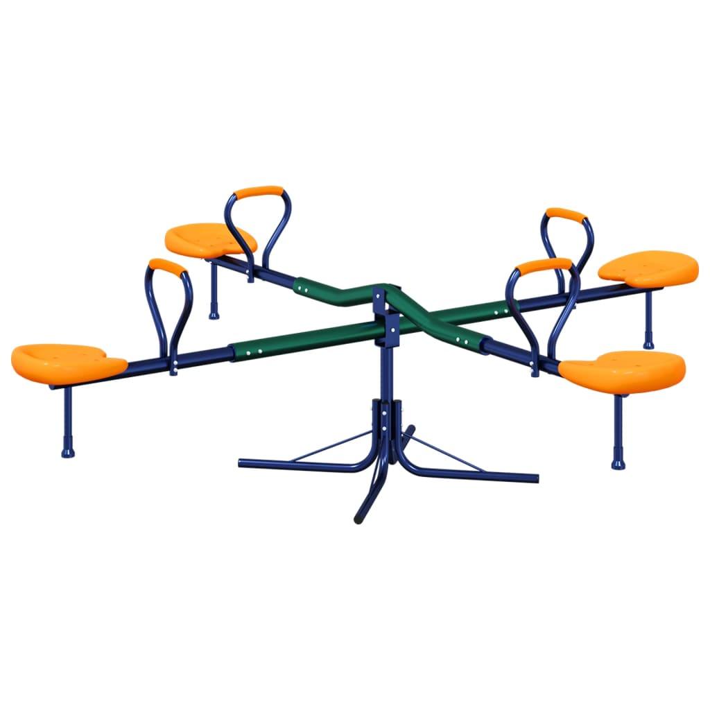 Seesaw 4-Seater 360-Degree Rotation Steel