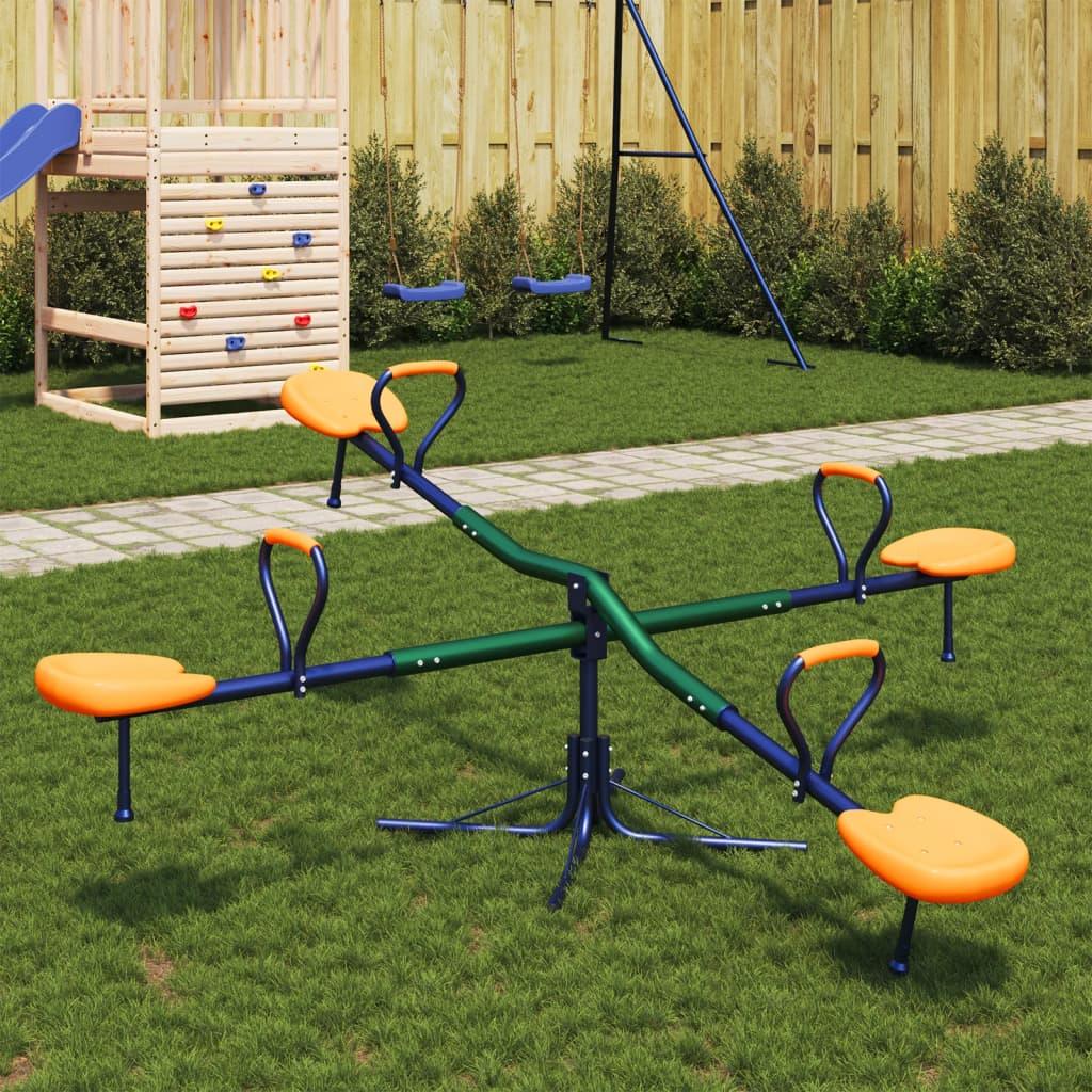 Seesaw 4-Seater 360-Degree Rotation Steel