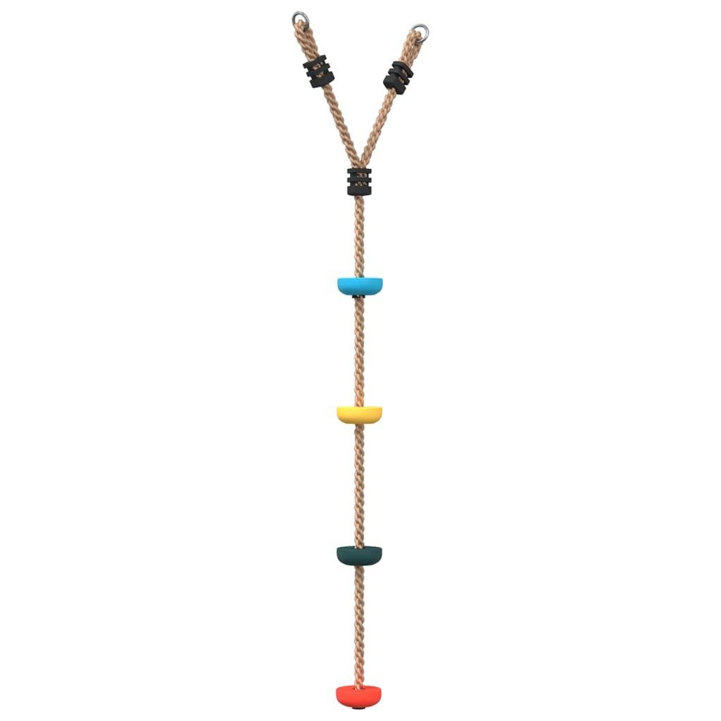 Disc Rope Swing For Kids With 4 Treads Multicolour