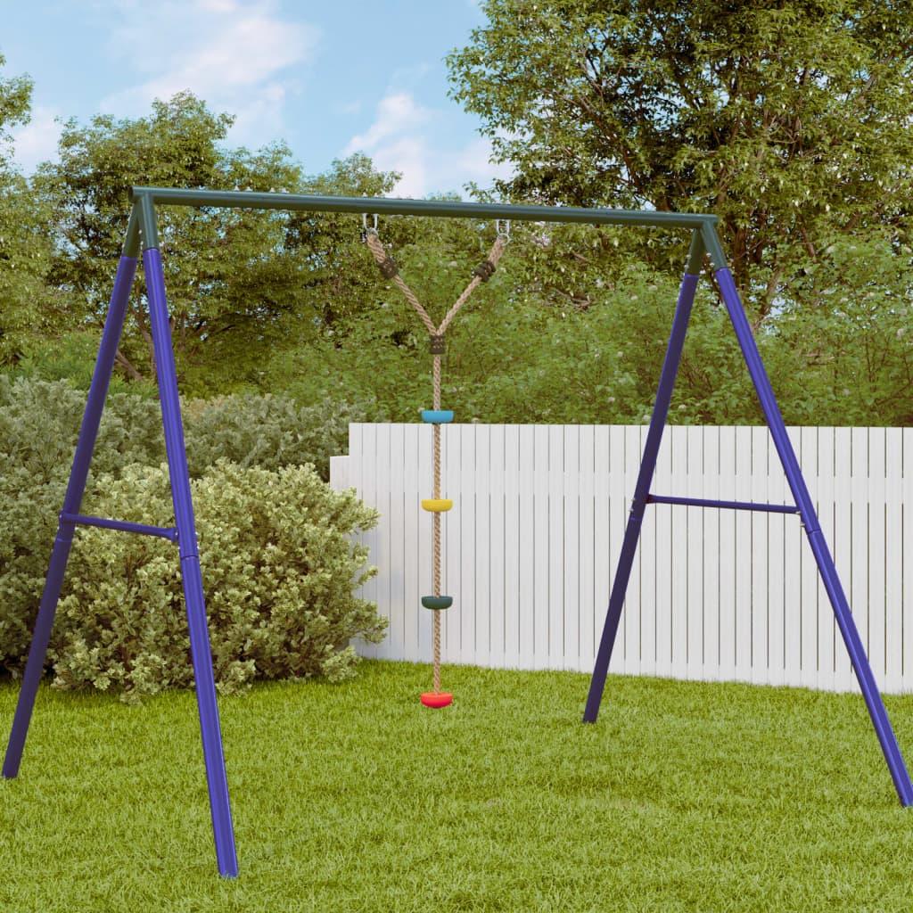 Disc Rope Swing For Kids With 4 Treads Multicolour