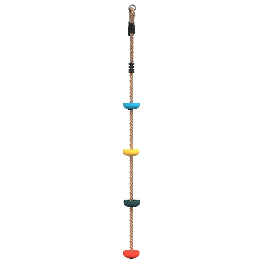 Disc Rope Swing For Kids With 4 Treads Multicolour