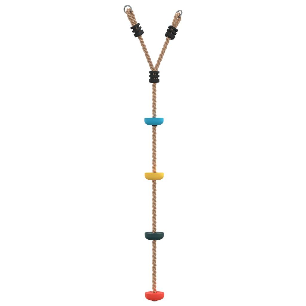 Disc Rope Swing For Kids With 4 Treads Multicolour