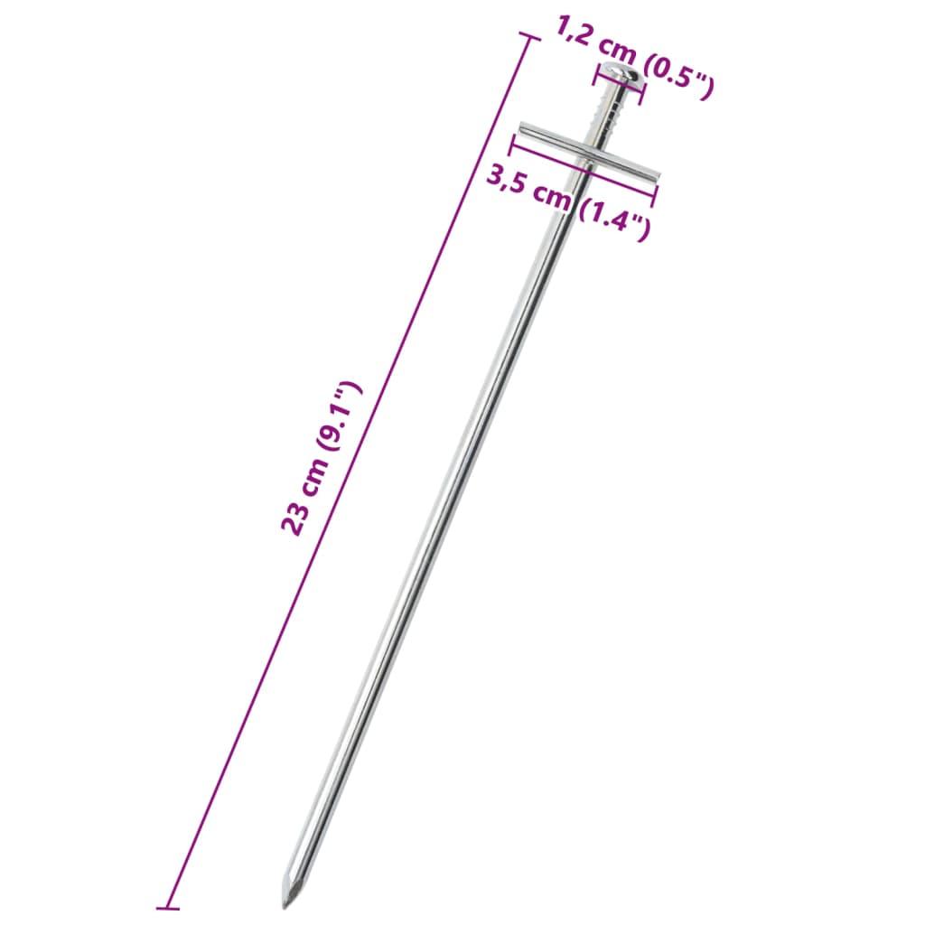 Tent Pegs 24 Pcs Ø6 Mm Galvanised Steel